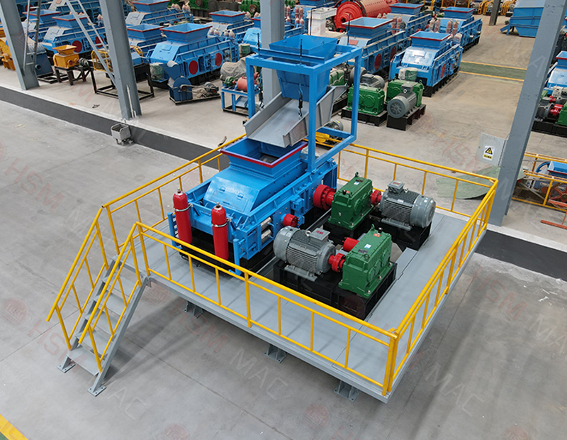 液壓對輥制砂機專破鐵礦石/銅礦/錳礦/金礦，細碎效率提升